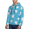 thumbnail image 3 of Bingfone Cute Healthy Teeth Men'S Drawstring Hoodie Long Sleeve Pocket Sweatshirts-Medium, 3 of 9