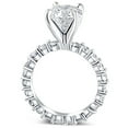 thumbnail image 2 of Pompeii 3 1/2Ct Diamond Eternity Engagement Ring Lab Grown 14k White Gold (G/H,VS1), 2 of 3
