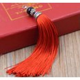 thumbnail image 4 of U8MO 15cm Key Chian Pendants Ice Silk Lobster Clip Tassel Trim Craft Jewelry Making-Red, 4 of 7