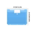 thumbnail image 2 of 3-Hole A4 Document Pouch with Label Water- Folder for Paper Organization and Storage 1 Piece, 2 of 5