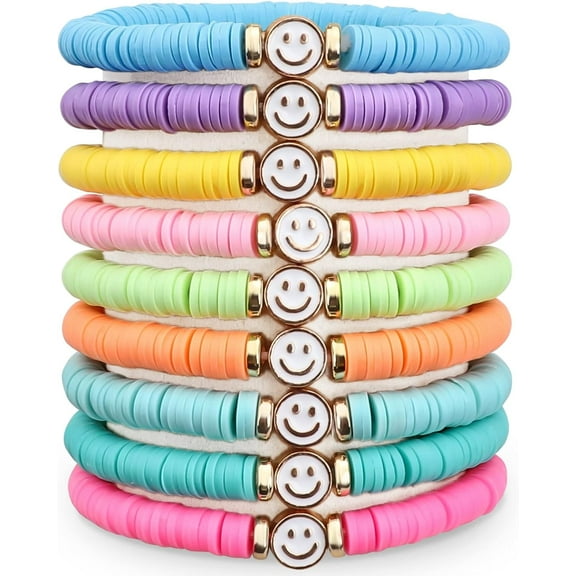 Preppy Bracelets For Teen Girls - Stackable Boho Surfer Friendship Bracelets Set For Little Girls & Women[z4742]