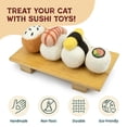 thumbnail image 2 of Set de Juguetes para Gatos Woolbuddy Sushi de Fieltro de Lana para Gatos de Interior, 2 of 6