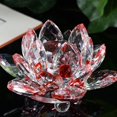 thumbnail image 3 of Ramo de flores de loto de cristal - Objeto artesanal Decoración interior moderna - Accesorios de decoración del hogar, Regalo para cumpleaños, Boda, Cristales de vidrio, Parte, 3 of 3