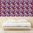 thumbnail image 4 of Ambesonne Flowers Peel & Stick Wallpaper for Home, Watercolor Spring Peony, 13"x100", Lilac Pink and Raspberry, 4 of 6