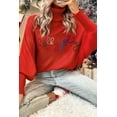 thumbnail image 1 of FOLUNSI Sparkling High Neck Sweater w/Batwing Sleeves - Festive Red Tinsel, 1 of 8