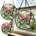 thumbnail image 2 of Elegant Stained Glass Window Hanging Ornament For Home Interior With Green Theme, 2 of 6