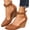 Brown, variant on Summer Closed Toe Wedges Heels for Women's 2026 Dressy Platform Sandals Ankle Strap Heeled Espadrilles Sandals Ladies Comfortable Dress Shoes for Beach Wedding