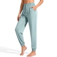 thumbnail image 6 of Lightweight Stretch Jogger Pants for Women 2026 Summer Elastic Waist Quick Dry Breathable Outdoor Athletic Casual Trousers Mint Green XXL, 6 of 7
