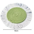 thumbnail image 6 of sunsanly Cup Mat Highly Absorbent Braided Drink Coaster Solid Color Heat-Resistant Reusable Woven Coaster Cup Pad, 6 of 8