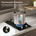 thumbnail image 3 of Gas Cooktop 2 Burner Propane Cooktop, 12 Inch Gas Stove Top with Thermocouple Protection, LPG/NG Dual Fuel Built-in Tempered Glass Gas Stove for Apartment, Indoor, RV, 3 of 8