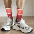 thumbnail image 6 of KLL Red Moon Lava Print Cool Socks Men's Women's Crew Socks Funny Crazy Novelty Stockings, 6 of 6