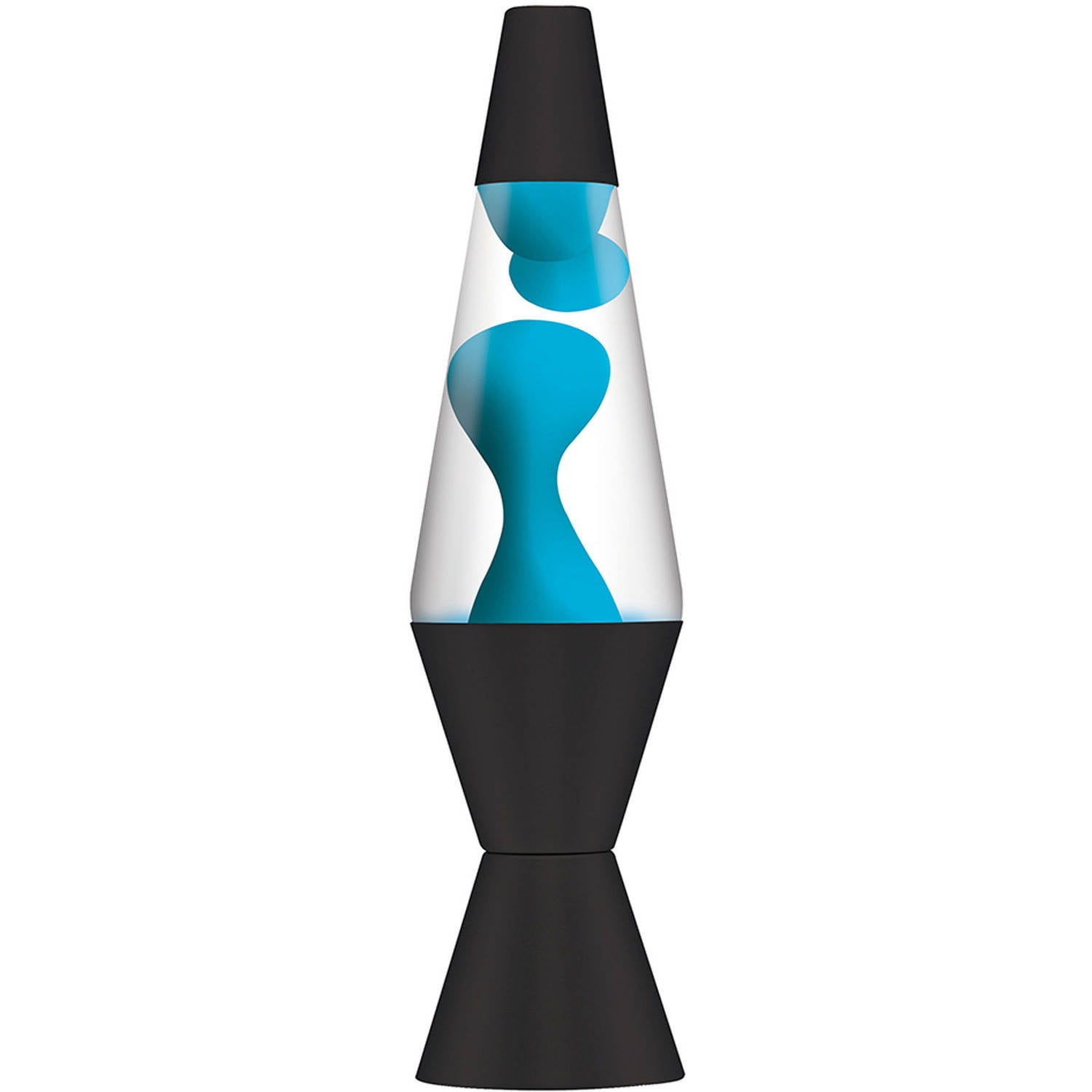 Lava® the Original 14.5-Inch Black Base Lamp with Neon Blue Wax in Clear Liquid - Walmart.com ...