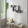 thumbnail image 4 of Ballucci Interlocking Floating Shelves, Horizontal or Vertical Display Cube Wall Mount Shelf, Black, 4 of 9