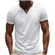 thumbnail image 2 of pstuiky camisetas de hombre, Camisa informal vintage con botones y cuello redondo y manga corta para hombre ropa de hombre xxxl, 2 of 9