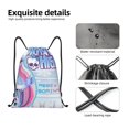thumbnail image 4 of Pofeuu Monster High pour Sac à Cordon 210D Résistant à l'Eau Design Pliable Compact Essentiels de Voyage Gym Yoga Léger Sac à Main-Moyen, 4 of 6