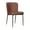 Cognac, variant on Creative Images Dining Chair with PU Seat and Black Metal legs, Set of 2