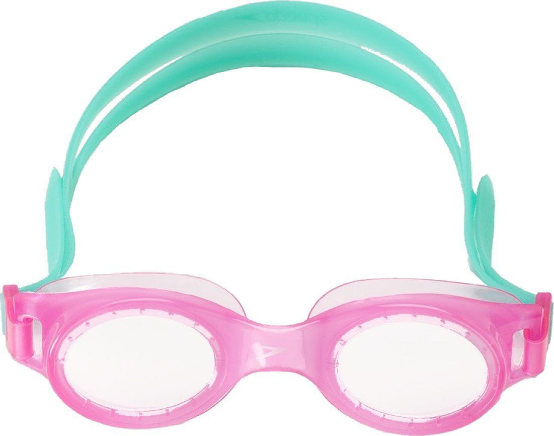 Kids Speedo Goggles Boomerang Jr Clear Anti-Fog Flex Frame New 