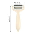 thumbnail image 2 of Multi-Functional 3-in-1 Peeler | Stainless Steel & Plastic Handle | Fruit & Vegetable Rotating Slicer | Potato Carrot Cucumber Apple Pear Peeler | Built-In Eye Remover | 17x7.5x3.4cm | Easy Clean, 2 of 5