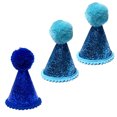 thumbnail image 1 of 3 Piezas Sombrero de Cumpleaños para Perros para Mascotas Accesorios de Decoración de Fiesta de Navidad Diadema para Mascotas Hatsstyle5, 1 of 5