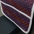 thumbnail image 3 of Geometric Microwave Oven Cover, Abstract Funky Themed Modern Grid X Shapes Psychedelic Motif, Water Resistant Organizer with Pockets for Kitchen, 36" x 12", Charcoal Grey and Multicolor, by Ambesonne, 3 of 4
