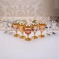 thumbnail image 4 of serony Gobelet à Vin en Métal, Motif Sculpté Fait Main Coupe Dorée Dîners Rouge Doré Décoration Fêtes Rouge Doré, 4 of 6