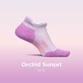 thumbnail image 3 of Feetures Elite Max Cushion No Show Tab Ankle Socks - Sport Sock with Targeted Compression - Orchid Sunset, L (1 Pair), 3 of 7