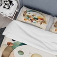 thumbnail image 4 of Designart "Watercolor Kaleidoscope of Colors IV" Modern Bedding Covert Set - Abstract Geometric Green Abstract Bed Set With 2 Shams, 4 of 6