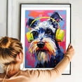 thumbnail image 5 of Standard Schnauzer Dog Headphone Wall Art Dog Decor Dog Painting Room Decor Animal Wall Art Animal Posters Dog - modern wall Decor - room wall decor, 5 of 5