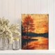 thumbnail image 2 of Qisvanset Framed Canvas Wall Art 12x16 Inch Ecclesiastes Beautiful Creation Fall Bible Art, 2 of 5