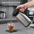 thumbnail image 5 of SUNHOUSE Thermal Coffee Carafe, 1.4L (47 oz), Stainless Steel, Double Wall Vacuum Insulated, 12-Hour Hot and 24-Hour Cold, Beverage Server for Milk & Coffee, 5 of 10