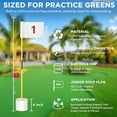 thumbnail image 4 of KINGTOP Miniature Golf Flagstick, Practice Putting Green Flags for Yard, Golf Pin Flag Hole Cup Set, Portable 2-Section Design, 3ft Flagpole, White Flag Numbered #1, Indoor | Outdoor, 4 of 4