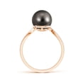 thumbnail image 2 of Angara Tahitian Cultured Pearl Bypass Ring in 14K Rose Gold for Women | June Birthstone Jewelry for Her, 2 of 8