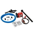 12Volt 1/5 HP 10 GPM Portable Fuel Transfer Utility Pump with 8 ft
