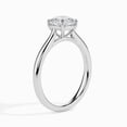 thumbnail image 2 of 2.00 Ct Wonderful Cushion Cut Moissanite Diamond (D/VVS1) Solitaire Wedding Ring for her Solid 18K White Gold Size 8 by Diamond-Capitals, 2 of 7