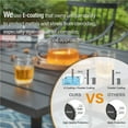 thumbnail image 5 of SUMMIT LIVING 5-Piece Outdoor Patio Dining Set, Square Wood-Look Patio Table and Textilene Chairs, Black & Gray Brown, 5 of 15