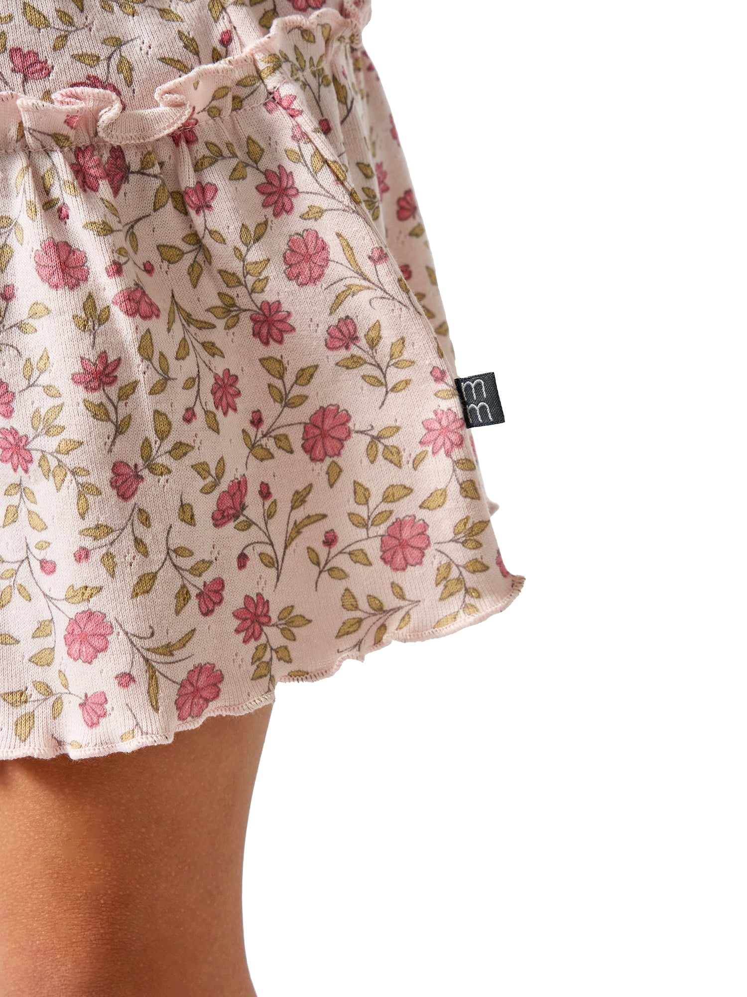 Modern Moments by Gerber Toddler Girl Organic Loose Ruffled Skirted Short, Sizes 12 Months - 5T