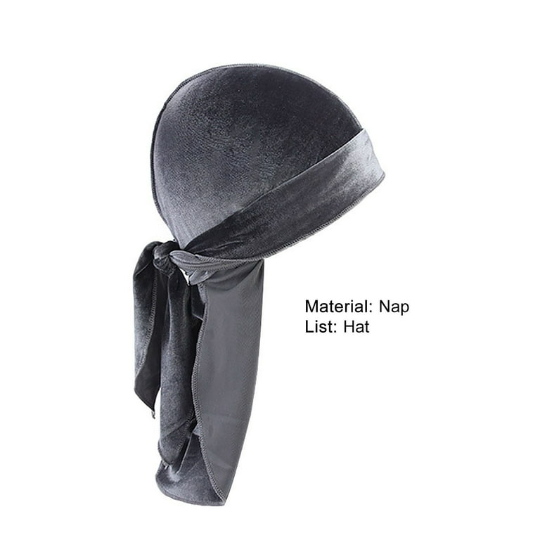 Unisex Women Men Velvet Durag Hat Cap Premium Design Doo Rag Wave