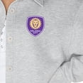 thumbnail image 3 of Women's Gameday Couture  Ash Orlando City SC Midfield Magic Button-Up Long Sleeve Overshirt, 3 of 3