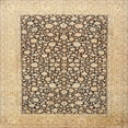 thumbnail image 1 of Ahgly Company Indoor Square Traditional Sienna Brown Persian Area Rugs, 6' Square, 1 of 6