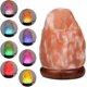 thumbnail image 1 of USB Himalayan Salt Lamp with 7 Colors Changing, Natural Crystal Salt Light Glow Hand Crafted Night Light for Lighting, Decoration and Gift, 1 of 5
