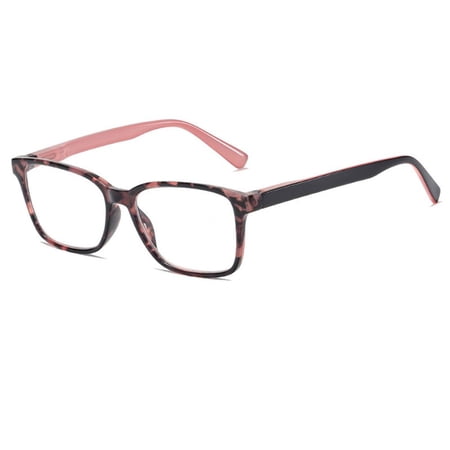 Printed Radiation Protection Vision Care Women Reading Glasses Presbyopia Eyewears Computer Goggles Anti-blue Light Eyeglasses PINK STRENGTH 1.50