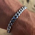 thumbnail image 3 of 3-11mm Thick Waterproof Chain Bracelet for Men Stainless Steel Cuban Chain Wristband Classic Punk Heavy Men's Jewelry Gift, 3 of 5