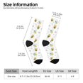 thumbnail image 2 of Cauagu Bee Print Crew Socks for Women and Men,Adult Athletic Running Socks 1-Pair Sports Socks Work Gear Socks with Moisture Wicking, 2 of 6