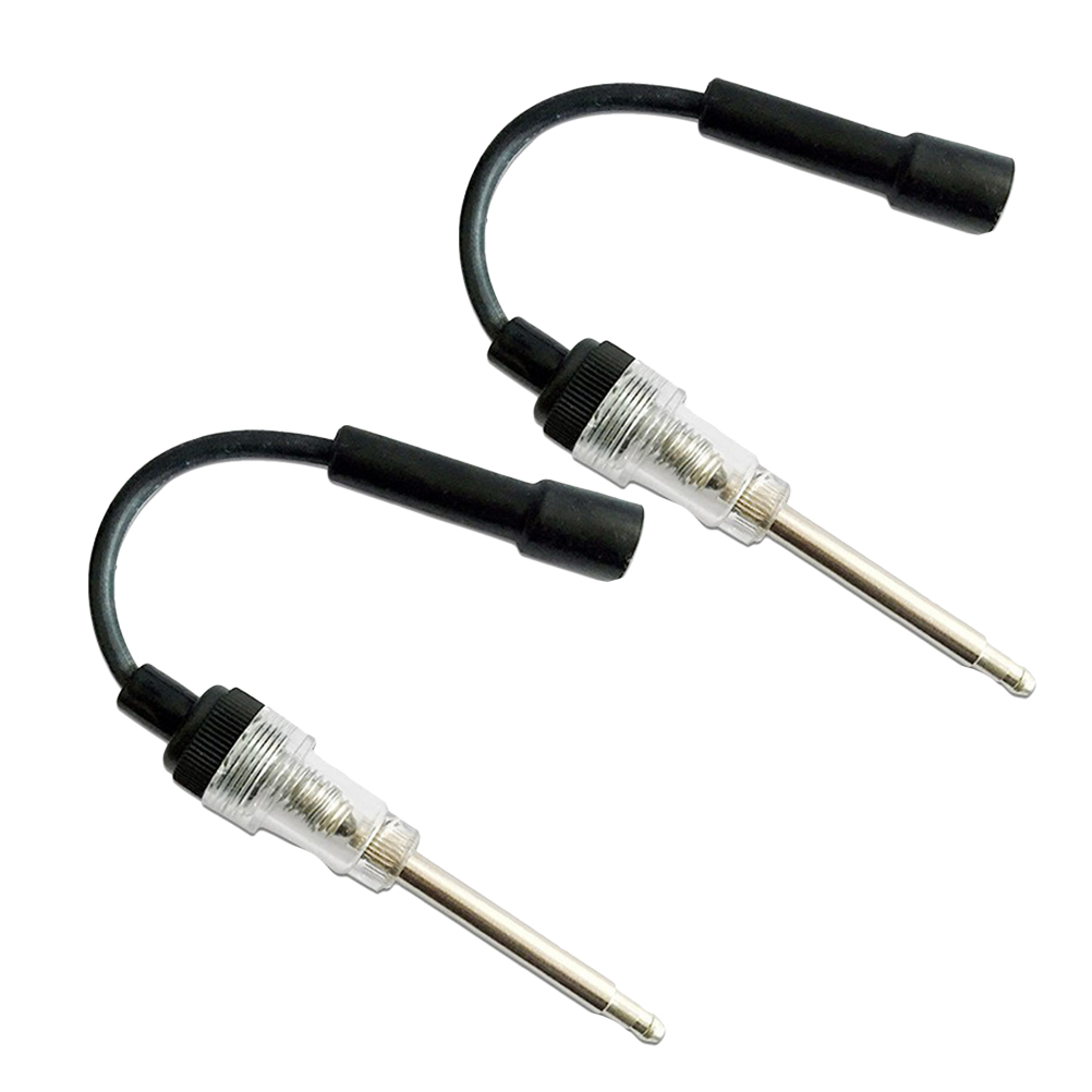 2Pcs Inline Spark Plug Engine Ignition Tester Two Holes Diagnostic Detector Coil Ignition System Test