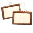 thumbnail image 4 of FUTUREORYY 2PCS Craft Picture Frame Natural Wood for Children and Parents Home Decor, 4 of 8