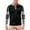 #_001Black, variant on Hogleaql Men's Polo Shirts Casual Long Sleeve Collared Tee Shirts with Pocket Fashion Striped Plaid Print Button Color Block Lounge Top for Men Brown S