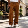 thumbnail image 2 of Mens Baggy Sweatpants Wide Leg Stretch Elastic Waist Drawstring Lounge Workout Casual Pants 2XL, 2 of 8