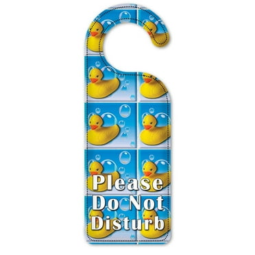 Do Not Disturb Door Knob Hanger Sign - Rubber Duckies