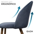 thumbnail image 4 of Set de Sillas Velvet Gaon Oxford 2 Piezas GN-FC04, 4 of 9
