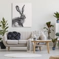 thumbnail image 2 of Stupell Industries Resting Wild Hare Portrait Bold Face Rabbit Illustration, 36 x 48, Design by Emma Caroline, 2 of 6